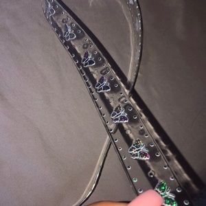 Butterfly clear jelly belt